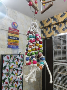 Beads & Ropes Wooden Chewing Toy