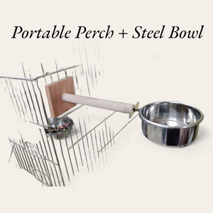 Perch Steel Bowl stand