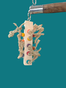 Natural Jute Rope & Wooden Beads Toy