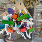 Traingle Rope & Blocks Chewing Toy