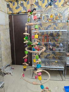 Large Aviary Triple Jute Rope Play Areana