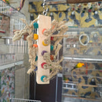 Natural Jute Rope & Wooden Beads Toy