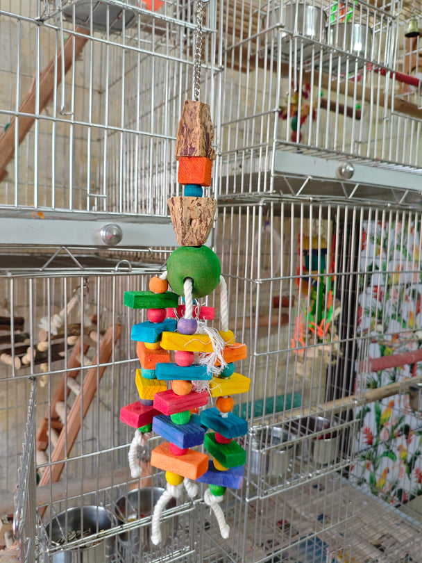 Mahagonay pod and wooden Bead Toy