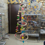 Large Aviary Triple Jute Rope Play Areana