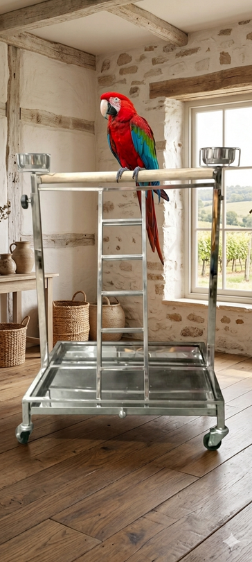 Hydrolic Stainless Steel Stand with Ladder
