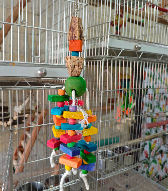Mahagonay pod and wooden Bead Toy