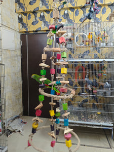 Large Aviary Triple Jute Rope Play Areana