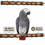 Natural Neem Wood Perch 18 inch Set of 2 perches