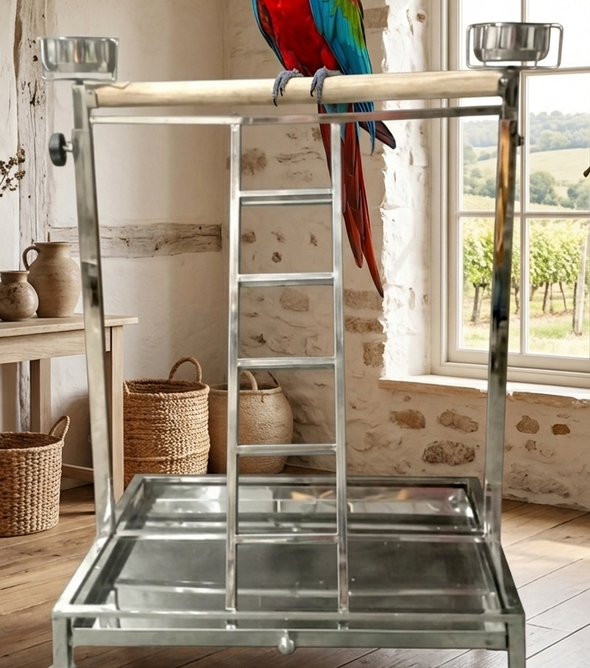 Hydrolic Stainless Steel Stand with Ladder