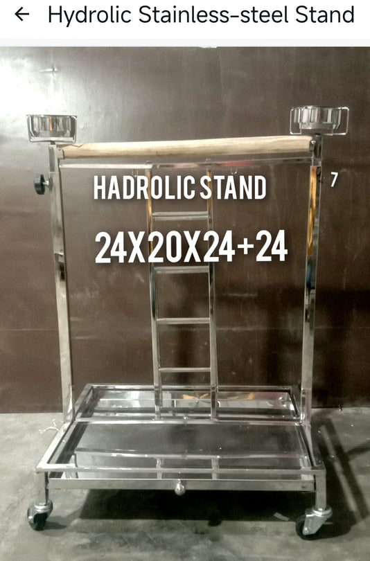 Hydrolic Stainless Steel Stand with Ladder